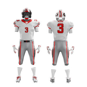 Nuevo Uniforme de Fútbol Americano Sublimado 100% Poliéster al por Mayor, Conjuntos Personalizados de Alta Calidad, Transpirables y Antibacterianos - Product Image 1