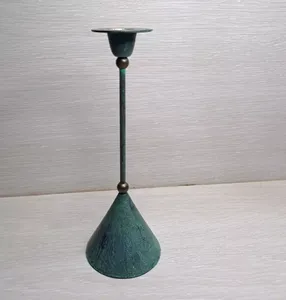 Nuevo diseño, centros de mesa de lujo de boda, soporte de vela de Metal esmaltado de Color, cantidad a granel, molde para hacer velas de lujo - Product Image 2