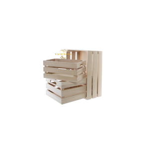 Boîte de rangement en bois naturel, boîte en bois massif faite à la main pour l'organisation de la maison et la vente en gros - Product Image 6