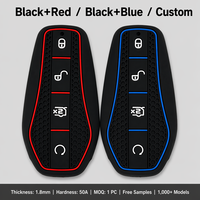 Housse de clé en silicone compatible avec BYD Qin Plus L Song Plus Pro L Yuan Plus Atto 3 Up Han Tang DM-i EV Smart Keyholder Case