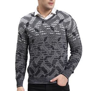 2025 suéteres de hombre transpirables de nuevo diseño para invierno últimos suéteres de punto de Hip Hop de moda para hombres - Product Image 1