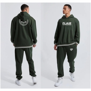 Pull à capuche surdimensionné en coton 100% de qualité supérieure pour hommes avec broderie 3D de haute qualité Grandes tailles - Product Image 1
