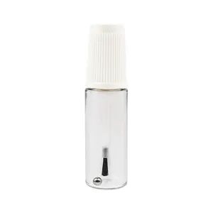 ブラシキャップ付き10ML PET透明プラスチックタッチアップブラシボトル車のペイントボトルマニキュア接着剤ボトルを製造