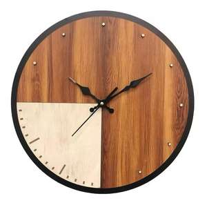 Customizable Gray Wood and <b>Resin</b> Wall Clock Luxury Style High Quality Hanging Decor Art for Sale - Product Image 4