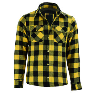 Latest Men's Fully Lined Flannel Protective <b>Shirt</b> Waterproof Motorbike Clothing Full Zip <b>Press</b> Studs Plus Size Wholesale - Product Image 5