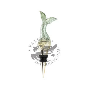 Gold Rooster Bottle Stopper <b>Set</b> of 2 Top Sellers Wholesale Reusable Bar Tools <b>Wine</b> Saver Custom Stainless Steel Stopper - Product Image 4