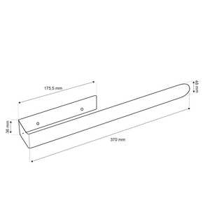 Portasciugamani da Bagno in Acciaio Inox Nero Opaco Koricini, Design Italiano per Mobili da Bagno - Product Image 4