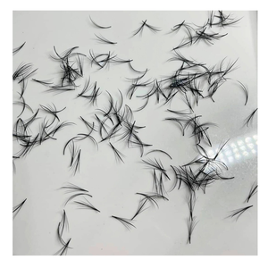 Top 5D Wispy pelo sintético volumen completo extensiones de pestañas hechas a mano nuevo suave OEM etiqueta privada personalizada para hermoso maquillaje diario - Product Image 3