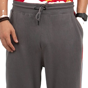 Pantalon ample personnalisé en toile avec dentelle pour hommes, bas de rue décontracté, tenue quotidienne 100% coton, taille élastique, séchage rapide, prix réduit - Product Image 5