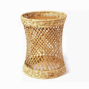 Table d'appoint en jacinthe d'eau pour salon, tables d'appoint faites à la main, meubles de maison, tables d'appoint tissées - Product Image 1