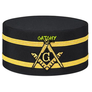 High Quality Customized Masonic 33RD Degree Crown <b>Black</b> <b>Wings</b> up Hand Embroidered Made in Pakistan Premium Masonic Apparel - Product Image 2