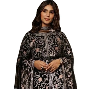 open lace back dress Pakistani Black Dress Party Wear Designer Latest Online – Nameera by Farooq