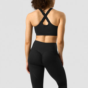 Venta al por mayor de ropa deportiva de entrenamiento de levantamiento de glúteos personalizada sujetador y pantalones cortos conjunto gimnasio Fitness verano Yoga Biker mujeres pantalones cortos conjuntos - Product Image 6