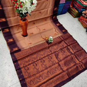 KUBERA ELITE MEENA FANCY LIGHT PESO SEDA SAREES - Product Image 1