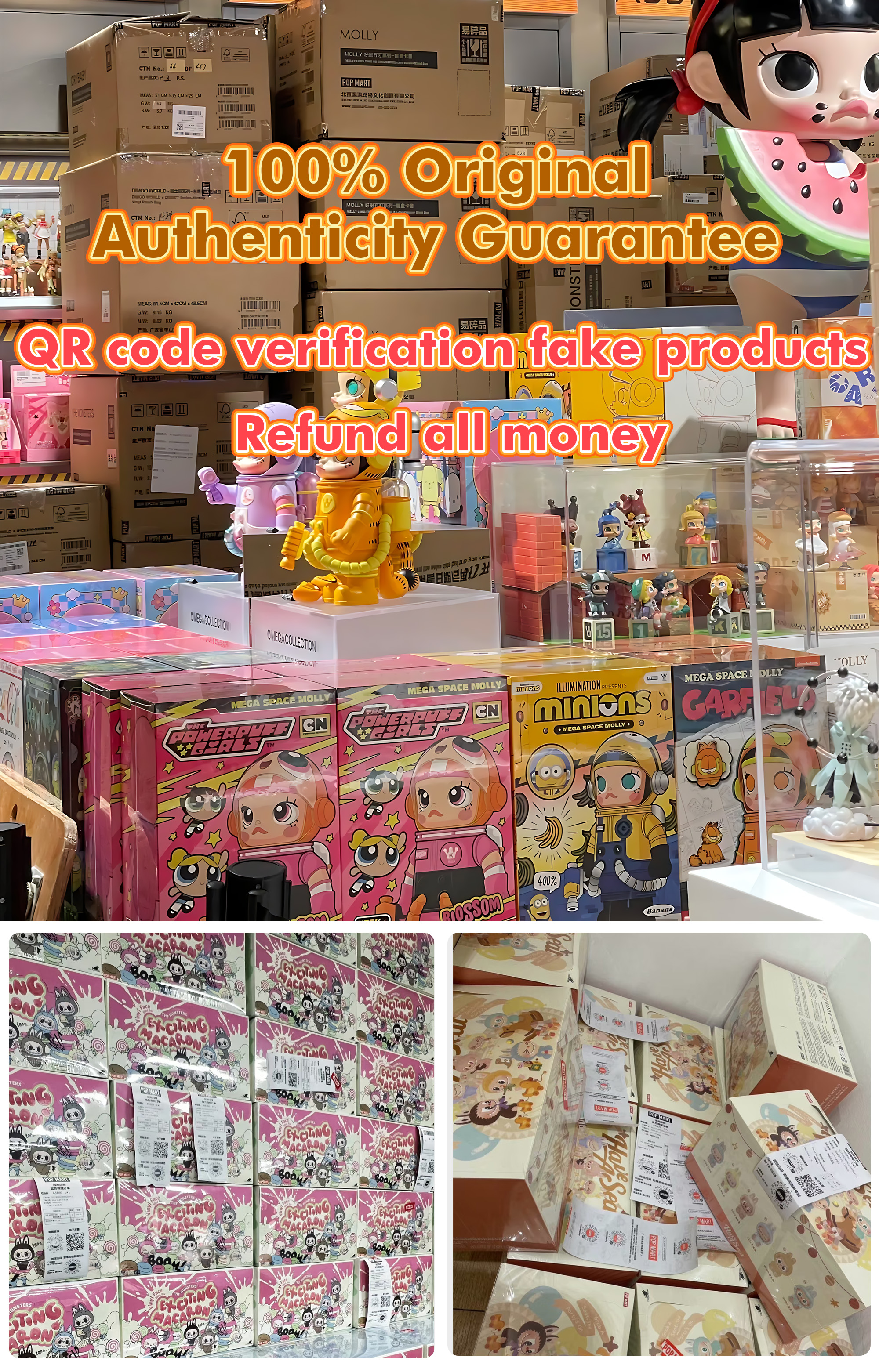 POP MARTPocket Friends Molly 2ボックスセット POP MART Baby Molly Pocket Friends Series - Mystery Boxes