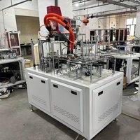 Machine entièrement automatique adhésive thermofusible écologique à angle droit pour boîtes à tacos en carton et boîtes à lunch en papier
