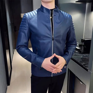 Vestes en cuir grande taille imperméable caractéristique saison d'hiver cuir brodé imprimé - Product Image 2
