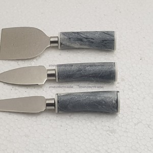 Hot Selling 2024 Christmas Weddings Parties Event Customized <b>Tools</b> Marble Handle With Gold Touch - Product Image 4