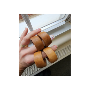 Servilletero de madera de mango decorativo Fabricante Servilletero de madera antiguo Proveedor de 4 piezas para color madera natural - Product Image 1