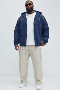 Top Fashion 100% Cotton Men's <b>Oversized</b> <b>Hoodies</b> High Quality Winter Sweatshirts with Zipper Design - Product Image 5