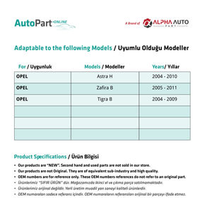 Couvercle d'interrupteur de fenêtre 4 pièces pour Opel Astra H (2004-2010) - Product Image 2