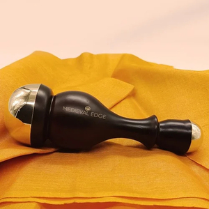 Premium 2-en-1 Kansa Wand Handheld Massage du visage ayurvédique pour la réduction des rides Amélioration de la beauté naturelle Original Indian - Product Image 3