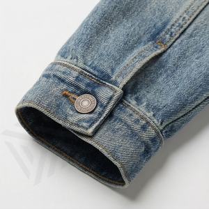 Veste en jean pour femme époustouflante, boutonnée sur le devant, coupe ajustée, taille ajustable, look simple et élégant, mode quotidienne, tendance moderne de la rue - Product Image 6