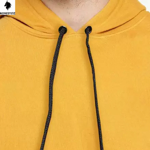 เสื้อมีฮู้ดแบบสวมศีรษะสำหรับผู้ชายขนาด00-500 GSM เสื้อแบบเปิดไหล่ตกแบบเรียบมีน้ำหนักมาก - Product Image 4