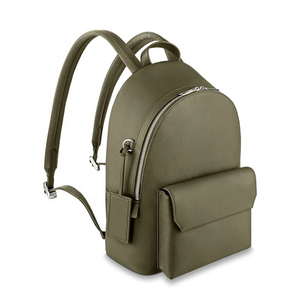 Minimalist Olive Green Softback <b>Laptop</b> <b>Backpack</b> with Zipper Closure and Water Resistance Feature for Unisex Use - Product Image 4
