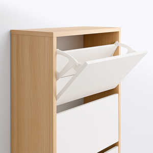 Zapatero Giratorio Monza, Duradero, Moderno, Minimalista, Estilo Madera MDF, Organizador de Zapatos para Sala de Estar, Muebles para el Hogar - Product Image 2