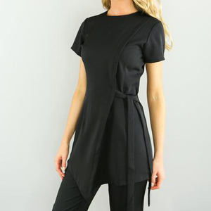 Uniform Spa Workwear <b>Tunic</b> Wraparound Style <b>Tunic</b> New <b>Work</b> Garments Beautician Uniform for Women - Product Image 6
