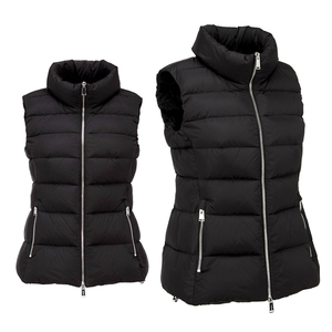 Venta al por mayor sin mangas invierno Puffer chaleco cremallera con logotipo personalizado diseño a prueba de viento Puffer chalecos para mujeres chalecos ecuestres - Product Image 3