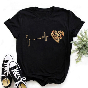Camisetas con estampado de labios para mujer, camisetas informales de verano, OEM, ODM, 180gsm, 100% algodón, cuello redondo - Product Image 6