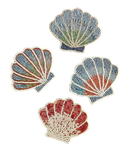 Elegant Rose Shaped Beaded Coasters Handmade Floral Table <b>Mats</b> Decorative Drink Coasters for Weddings & Parties - Product Image 4