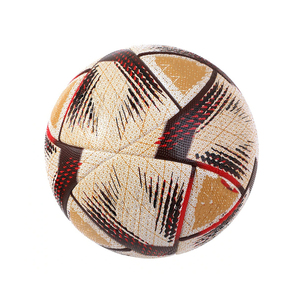 Ballon de football pakistanais cousu à la machine avec logo personnalisé, prix de gros, ballon de match de football taille 5 en cuir PU - Product Image 1