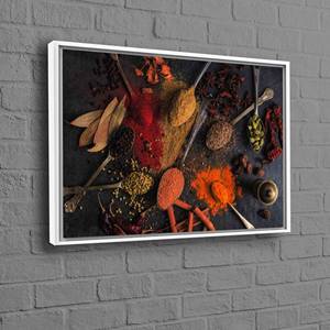 Printed Spices Wall Art: Modern Canvas Decor for Vibrant Kitchen,1P-White <b>Framed</b> - Product Image 1