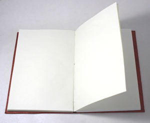 Cuaderno Ecológico Hecho a Mano con Papel Reciclado, Madera y Libre de Ácidos, Tapa Dura, Color Rojo, para Uso en Oficina y Promociones - Product Image 2