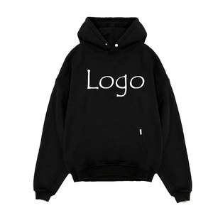 Pull 100% coton pour hommes Streetwear Zip-Up Basics Sweats à capuche en coton mélangé épais polaire coupe surdimensionnée avec logo imprimé personnalisé - Product Image 6