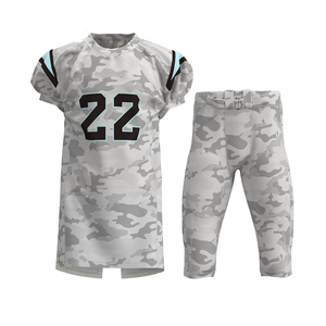 Vente en gros uniforme de football américain bleu et blanc personnalisé pour jeunes Acheter des uniformes de football pour les ensembles d'équipe - Product Image 1