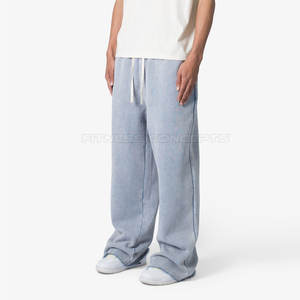 Pantalon baggy décontracté de haute qualité pour hommes taille personnalisée avec fermeture à la taille élastique à vendre - Product Image 2