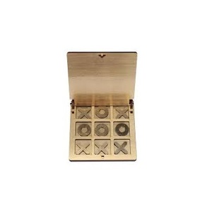 Tic Tac Toe en bois élégant fait à la main jeu de croix zéro pour toutes les saisons nouveau Look produit de sport pour enfants pour l'hiver printemps - Product Image 1