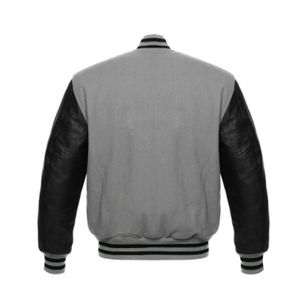 2025 patchs de broderie personnalisés coupe-vent flambant neuf Letterman Baseball cuir manches laine corps Bomber Polyester vestes décontractées - Product Image 6