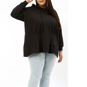 Sweat à capuche surdimensionné personnalisé de haute qualité 400-500 Gsm Club coton femmes Streetwear grande taille sweats à capuche Streetwear - Product Image 4