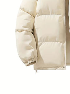 Chaqueta acolchada de invierno para hombre OEM más vendida, tela de cuero de alta calidad, decoración de piel, impermeable, de talla grande, ventas directas de fábrica - Product Image 3