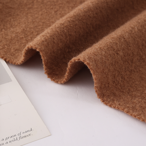 Bán Buôn 100% Len Cảm Thấy Vải Mùa Thu Và Mùa Đông Heavyweight Đồng Bằng Nhuộm Dệt Kim Áo Khoác Worsted Sợi Cho Cô Gái Phù Hợp Với - Product Image 4