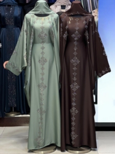 Nouvelle Abaya Traditionnelle Islamique pour Femmes, Style Dubaï, Printemps 2026, en Polyester Respirant, Longueur Cheville, pour Femmes Saoudiennes et Musulmanes - Product Image 2