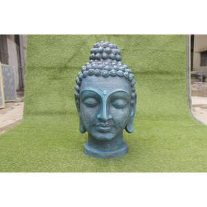 FRP brillant tête de bouddha affichage attrayant intérieur et extérieur en fibre de verre résine Statue Gautam bouddhisme Style Sculpture religieuse - Product Image 5