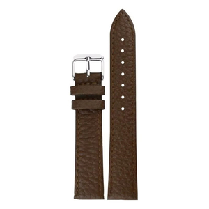 Unisex 208 Brown Classic Luxury Genuine Leather Breathable Waterproof Stainless Steel Smart <b>Watch</b> Band Elastic Soft Lightweight - Product Image 1