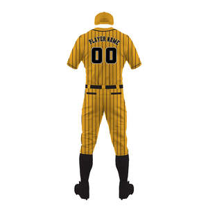 Uniformes de baseball pour adultes de haute qualité, respirants, imprimés par sublimation, couleur unie, uniformes de baseball pour hommes - Product Image 3