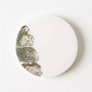 Juego de 4 Posavasos Redondos de Mármol de Alta Calidad, Material MOP, para Mesa de Comedor, Manteles y Almohadillas - Product Image 1